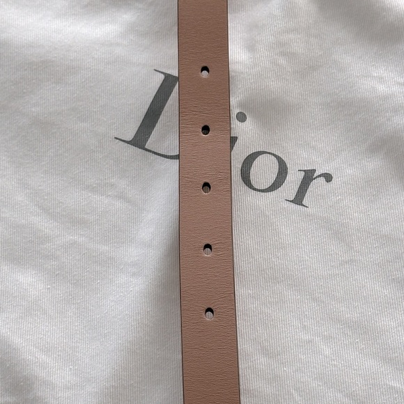 Christian Dior Rose Des Vents 20mm Saddle Belt - 75 - Picture 11 of 15